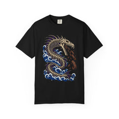 Leviathan Unchained Tee large front print on a Black Comfort Colors 1717 tee