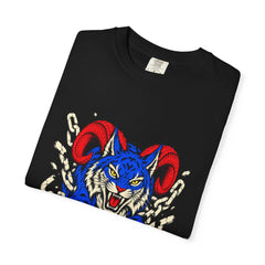 Horned Lynx Tee folded front print detail