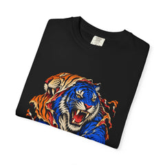 Tiger Unmasked Tee folded front print detail