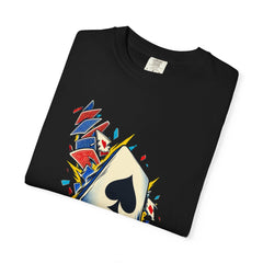 Wild Card Tee folded front print detail