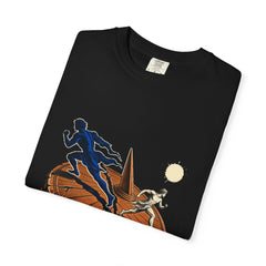 Backward Shadow Tee folded front print detail