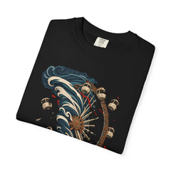 Flying Ferris Wheel Tee folded front print detail