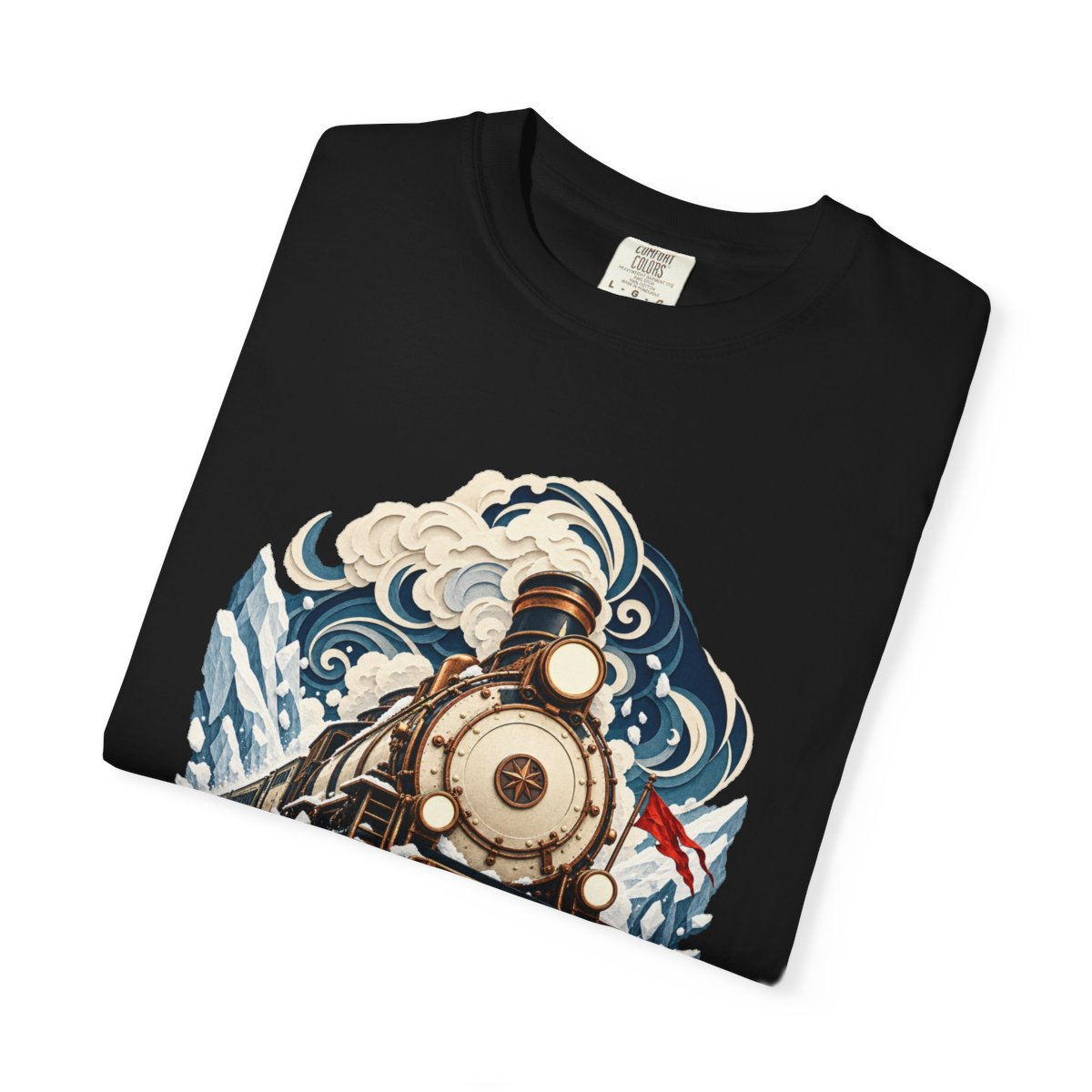 Whiteout Express Tee folded front print detail
