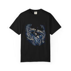 Bridge in Pieces Tee large front print on a Black Comfort Colors 1717 tee