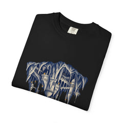 City Under Stone Tee folded front print detail