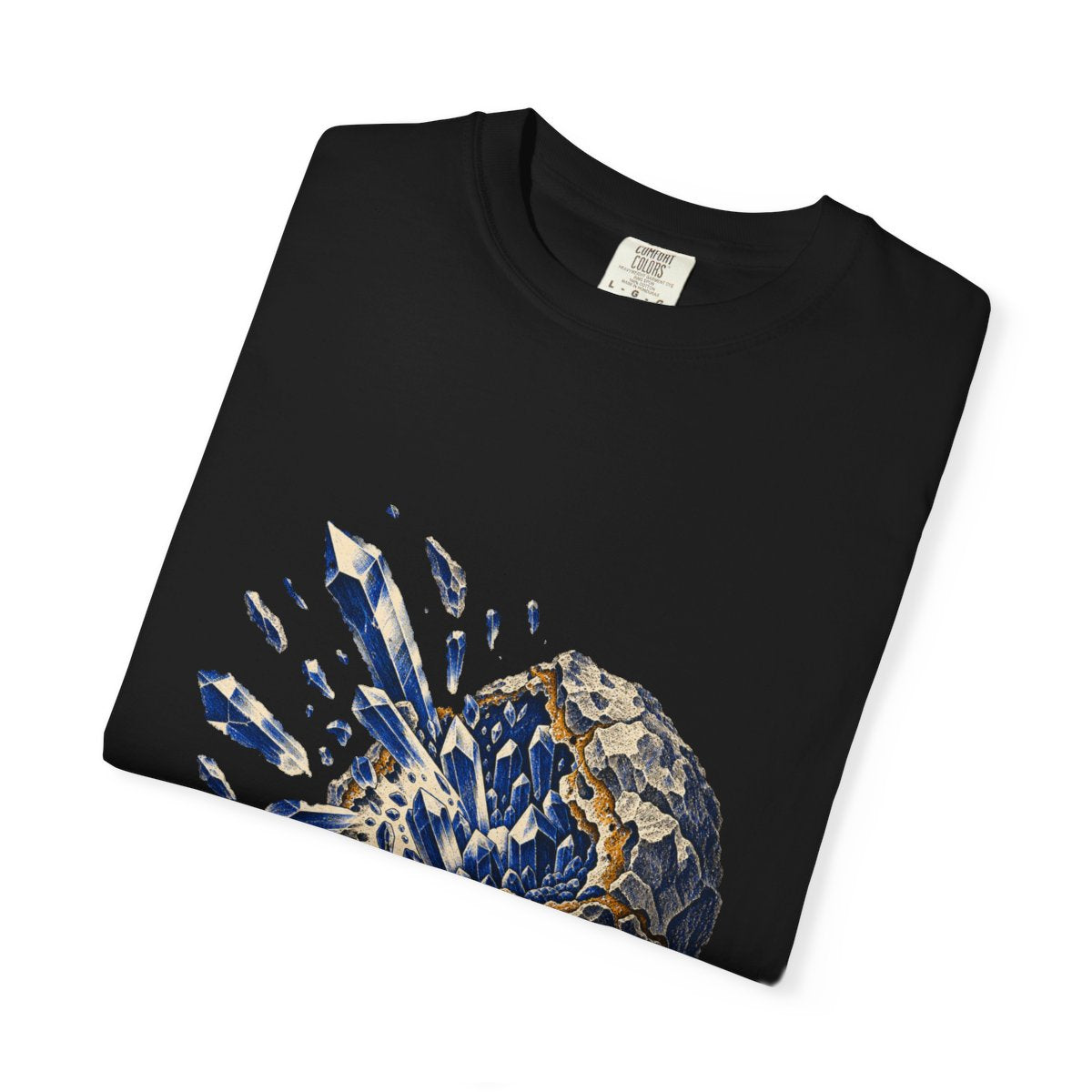 Geode Burst Tee folded front print detail