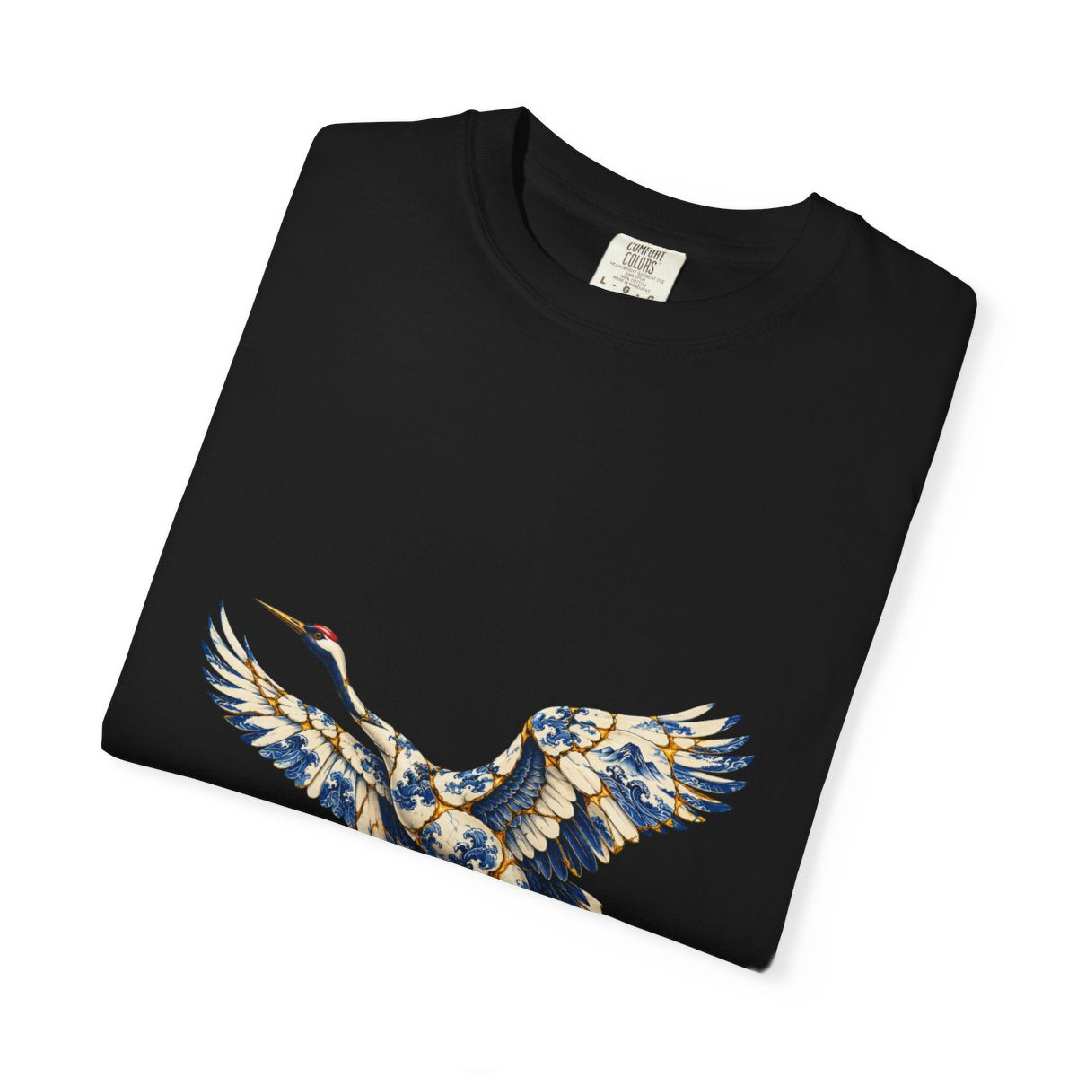 Porcelain Flight Tee folded front print detail