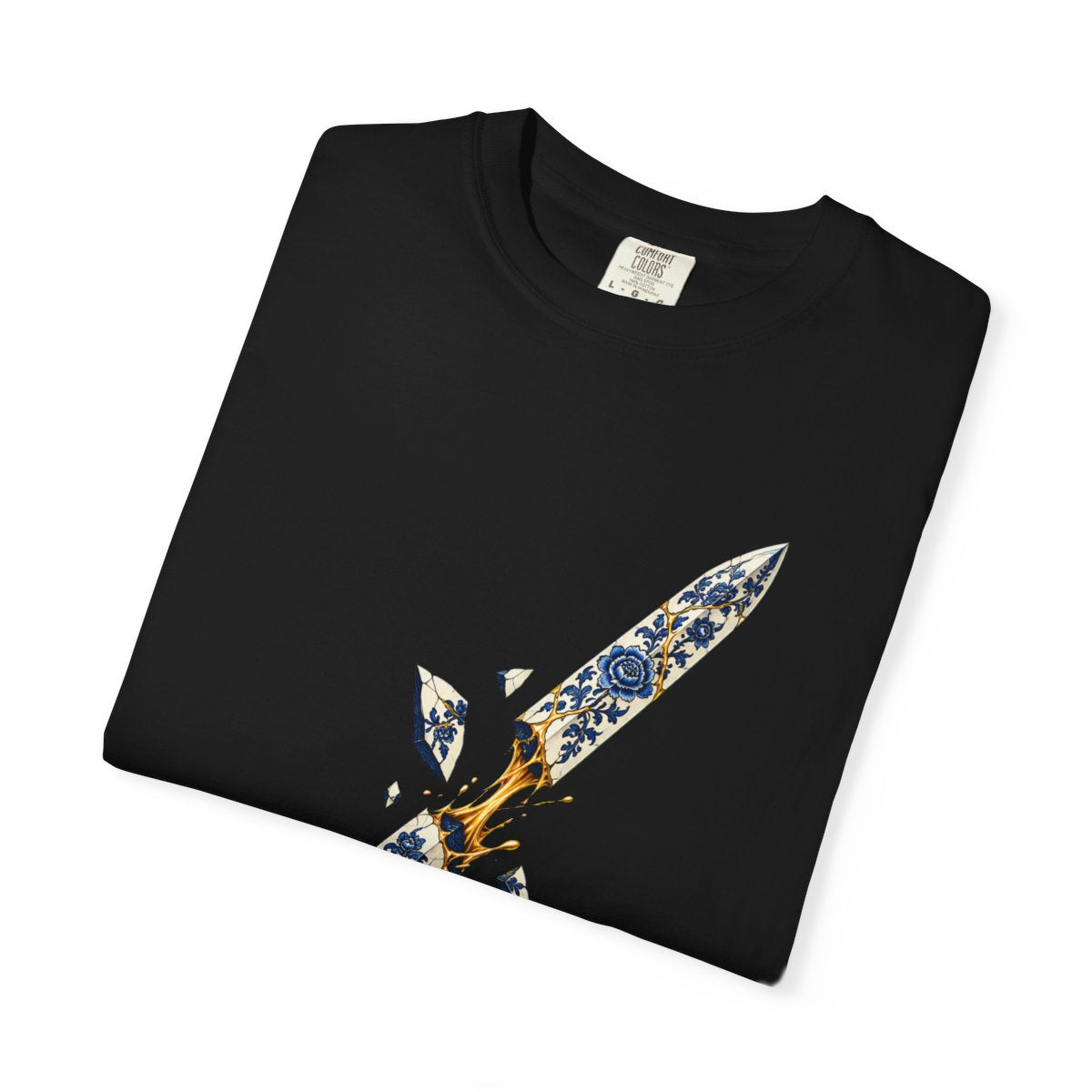 Sword Reforged Tee folded front print detail