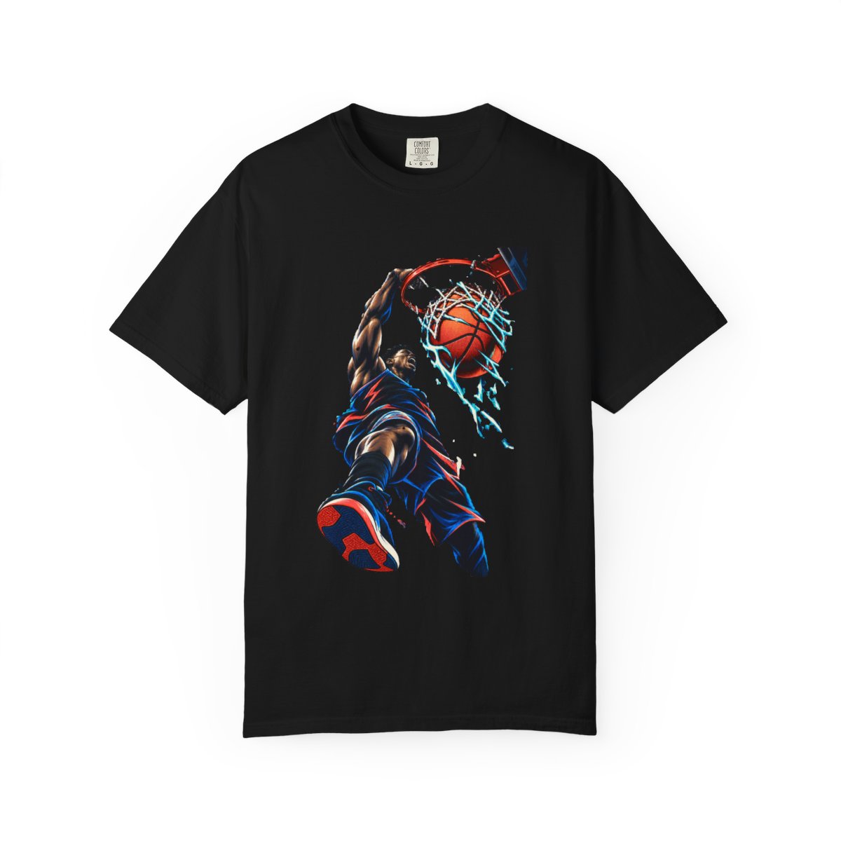 Rim Ripper Tee large front print on a Black Comfort Colors 1717 tee