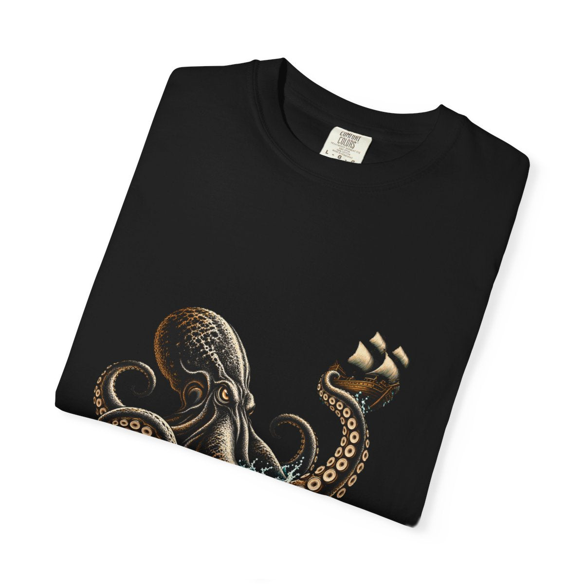 Ship Snatcher Tee folded front print detail