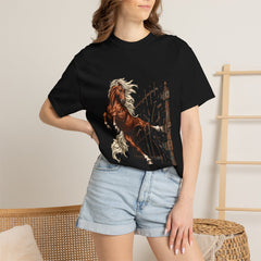 Jailbreak Bronco Tee worn Printify context view on a Black Comfort Colors 1717 tee