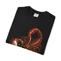 Scorpion Star Tee folded front print detail