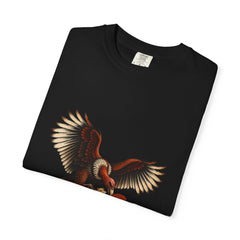 Wanted Vulture Tee folded front print detail