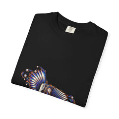 Bellows Unfolded Tee folded front print detail