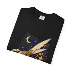Star Shears Tee folded front print detail