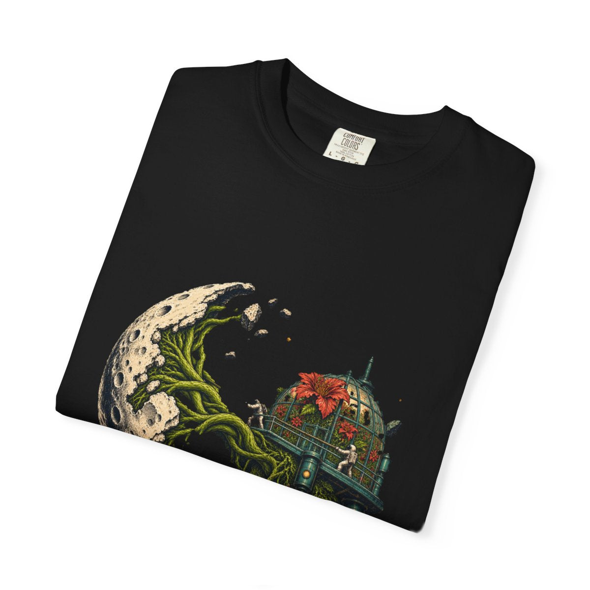 Moon Roots Tee folded front print detail