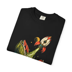 Seed Launch Tee folded front print detail