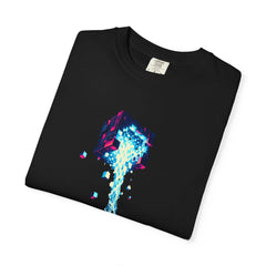 Pixel Falls Tee folded front print detail
