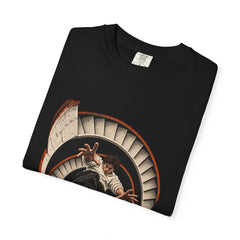 Freefall Tee folded front print detail