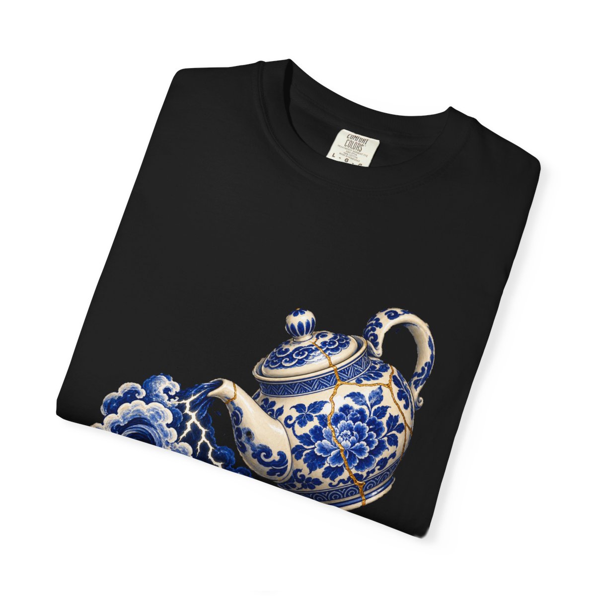 Tea Tempest Tee folded front print detail