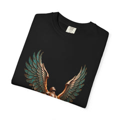 Wings from Fire Tee folded front print detail