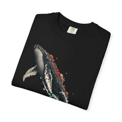 Coralback Whale Tee folded front print detail