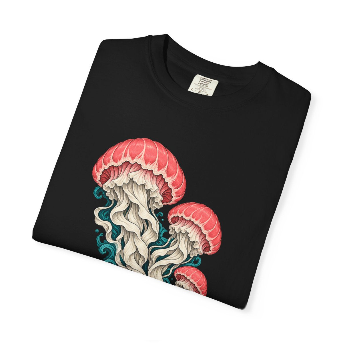 Jelly Lanterns Tee folded front print detail