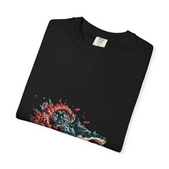 Shark Breakthrough Tee folded front print detail
