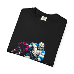 Blue-Line Escape Tee folded front print detail