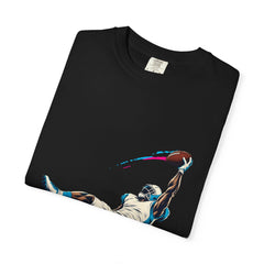 One-Hand Catch Tee folded front print detail