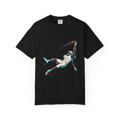 One-Hand Catch Tee large front print on a Black Comfort Colors 1717 tee