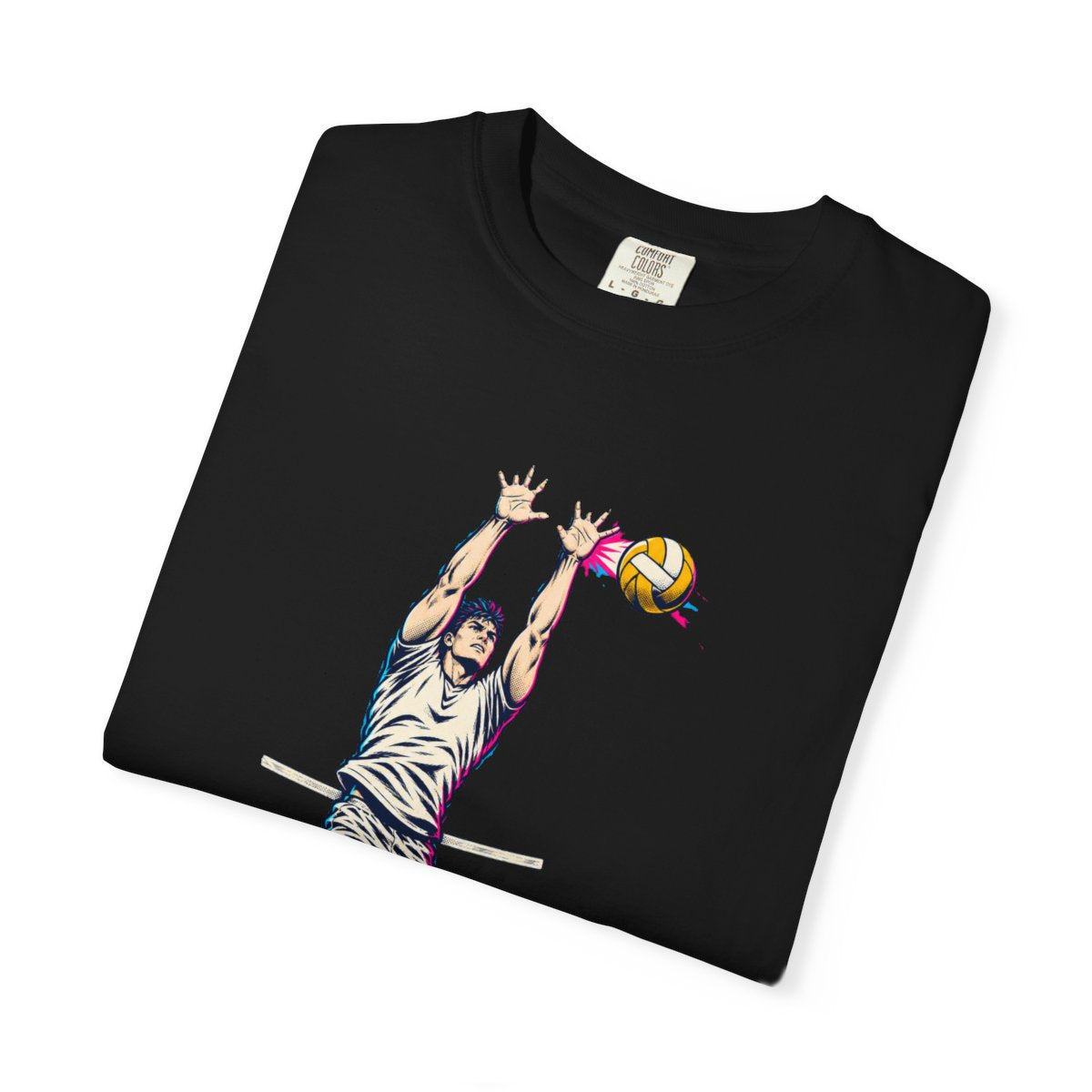 Stop the Spike Tee folded front print detail