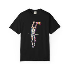 Stop the Spike Tee large front print on a Black Comfort Colors 1717 tee