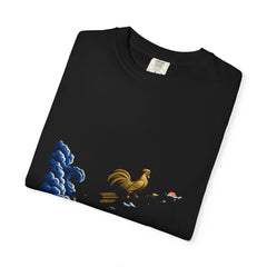 Weather Vane Flight Tee folded front print detail
