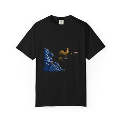 Weather Vane Flight Tee large front print on a Black Comfort Colors 1717 tee