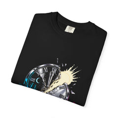 Break the Clock Tee folded front print detail