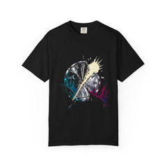 Break the Clock Tee large front print on a Black Comfort Colors 1717 tee