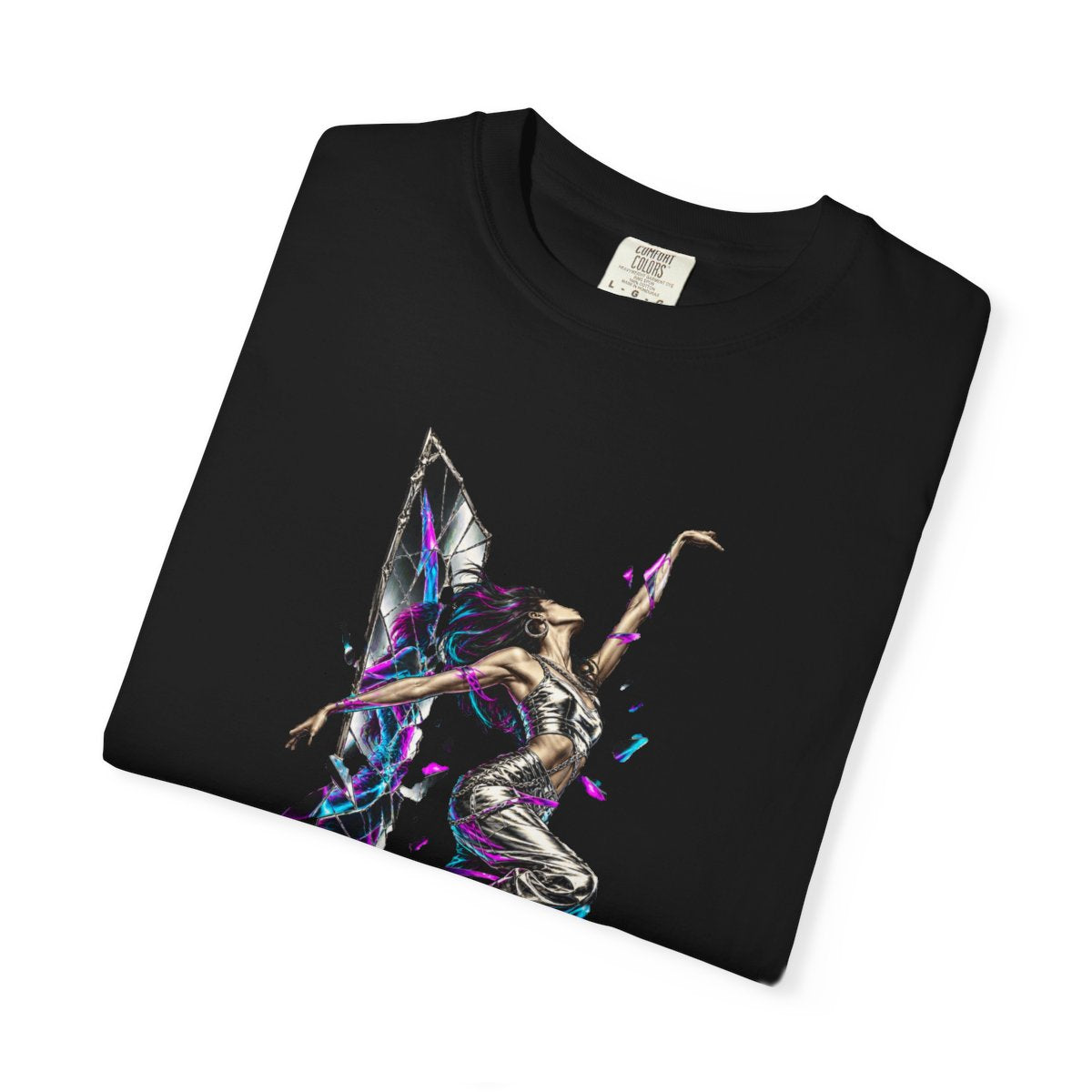 Glass Dancer Tee folded front print detail