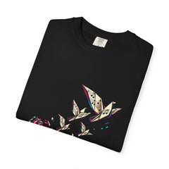 Jukebox Birds Tee folded front print detail