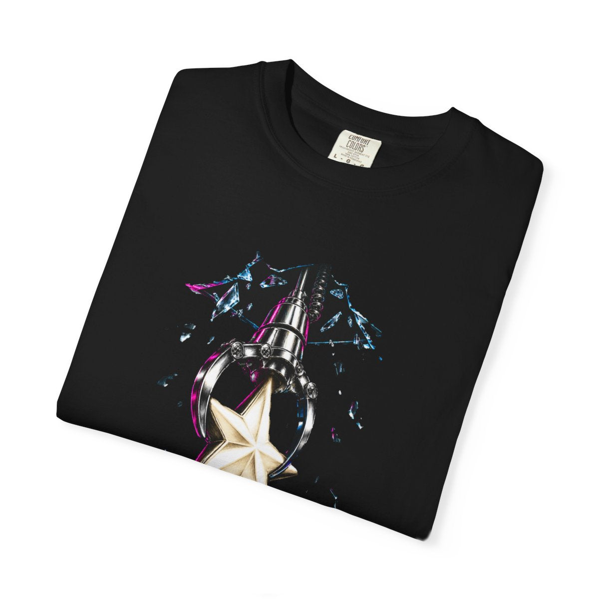 Steal the Star Tee folded front print detail