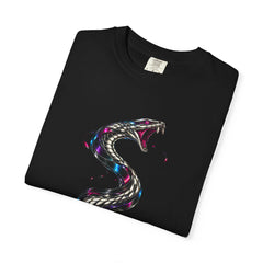 Cassette Cobra Tee folded front print detail