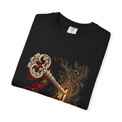 Bone Key Tee folded front print detail