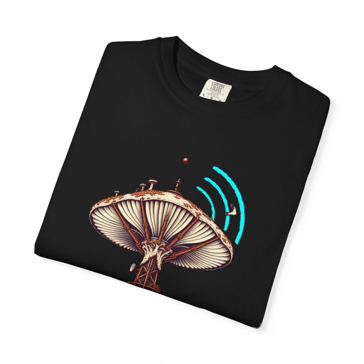 Beacon Cap Tee folded front print detail