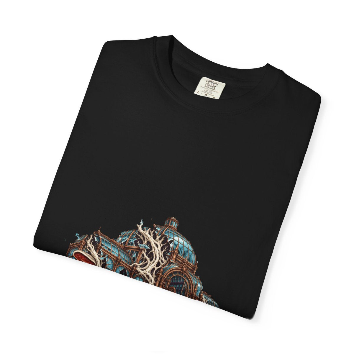 Glasshouse Breakout Tee folded front print detail