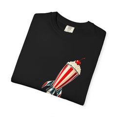 Rocket Shake Tee folded front print detail