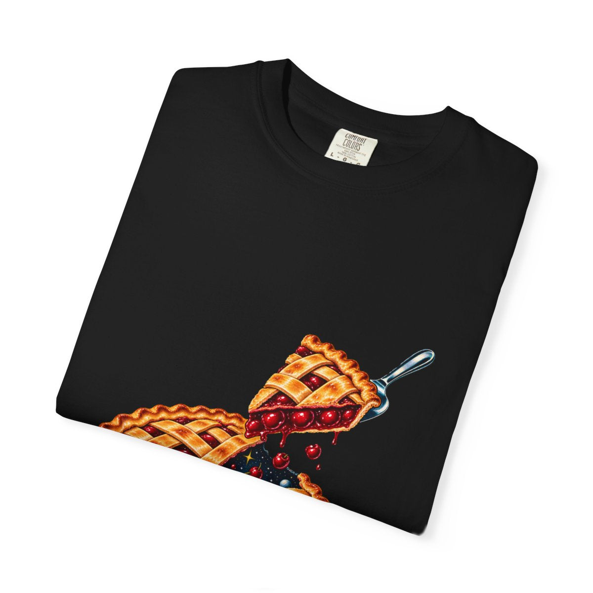 Slice of Space Tee folded front print detail