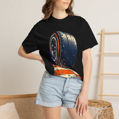 Bite the Apex Tee worn Printify context view on a Black Comfort Colors 1717 tee