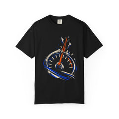 Break the Gauge Tee large front print on a Black Comfort Colors 1717 tee