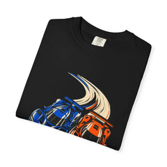 Two Wide Tee folded front print detail