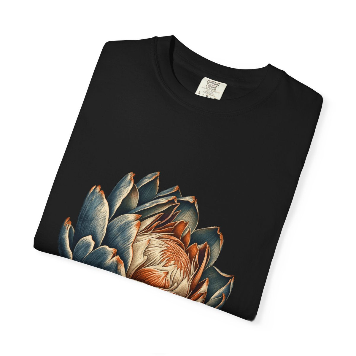 Artichoke Heart Tee folded front print detail